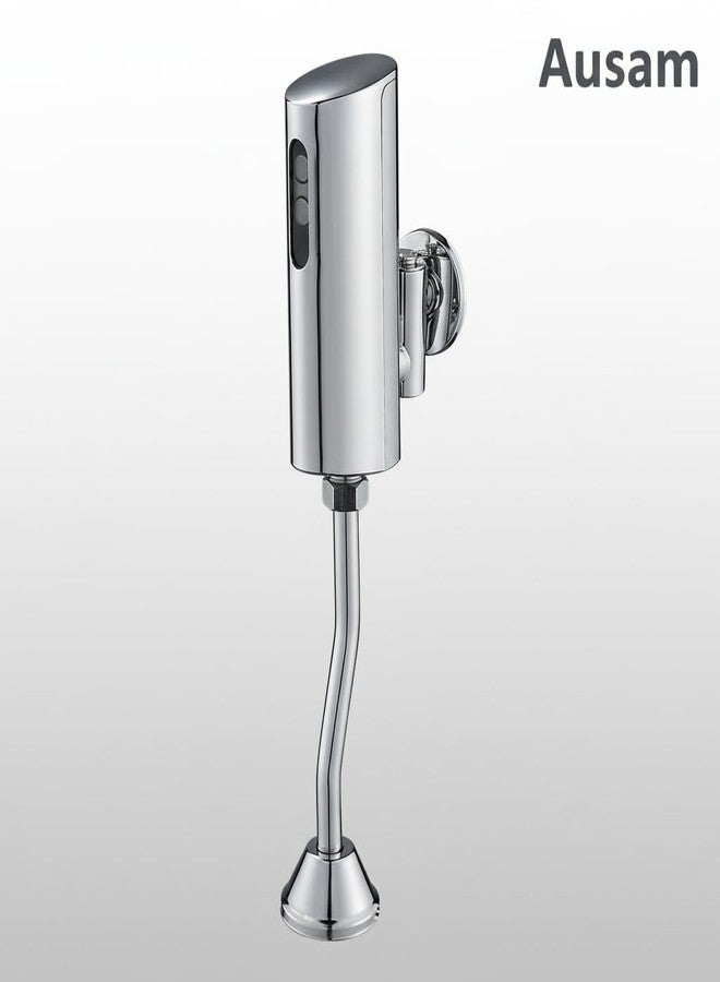 Ausam صمام تدفق مياه أوتوماتيكي بمستشعر من أوسام | نظام تدفق إلكتروني بالأشعة تحت الحمراء بدون لمس، مثبت على الحائط، مطلي بالكروم، موفر للمياه وصحي للمراحيض التجارية - Image 5